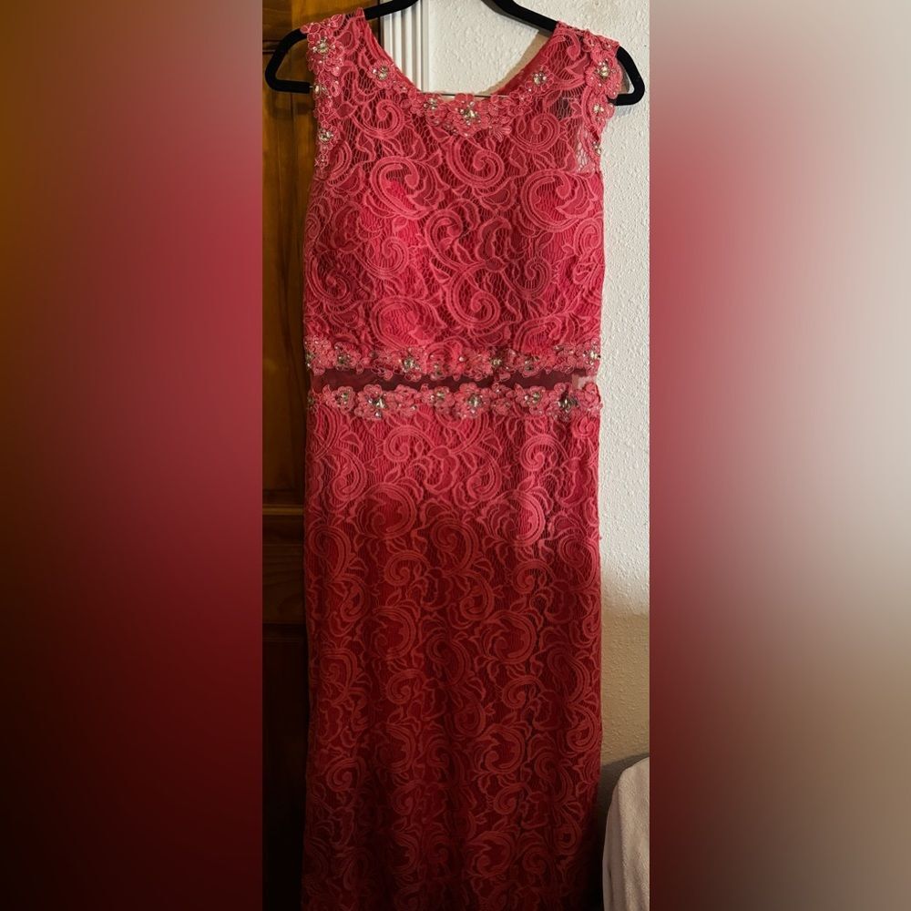 Women's Coral Cinderella Divine Dresss Large Size